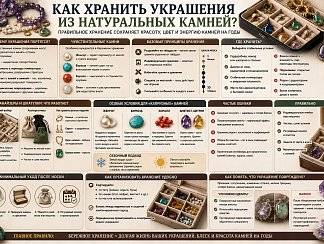 Как хранить украшения из натуральных камней?