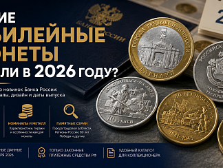 Какие юбилейные монеты вышли в 2026 году?